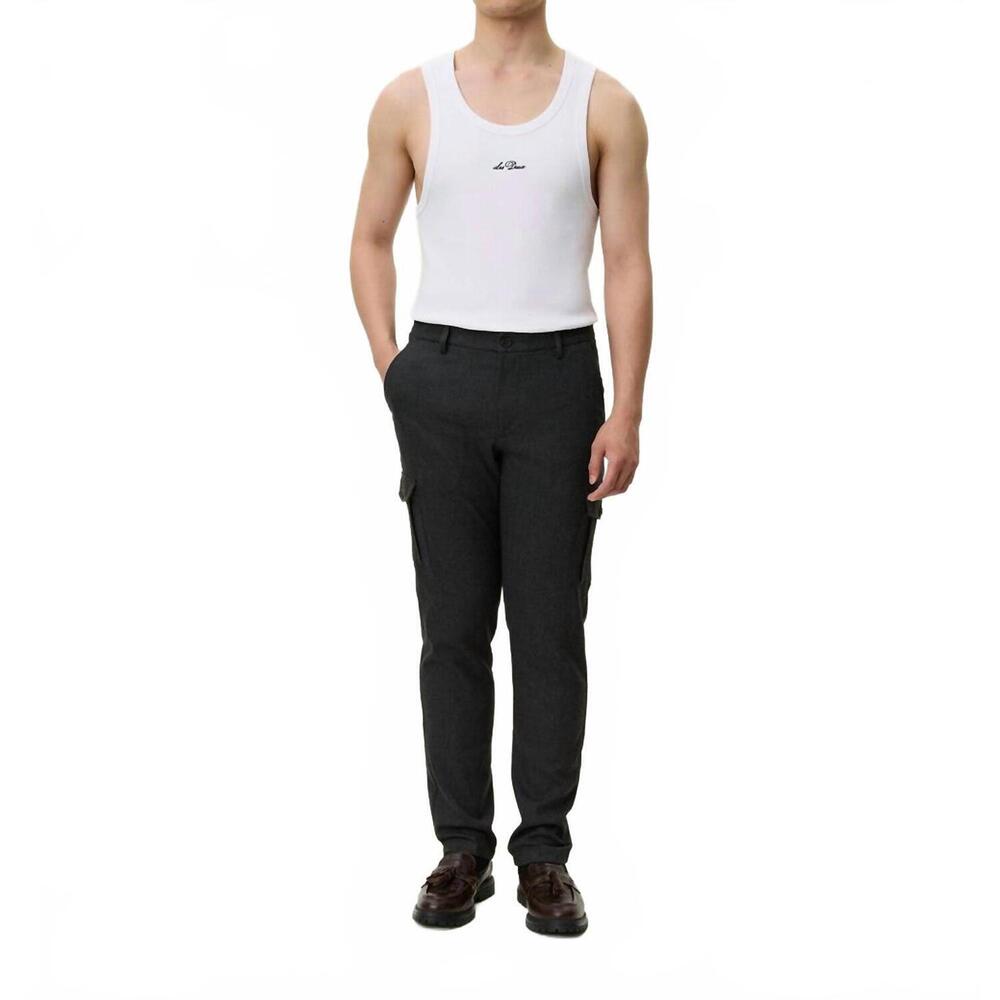 NEW LES DEUX como reg cargo pant in charcoal